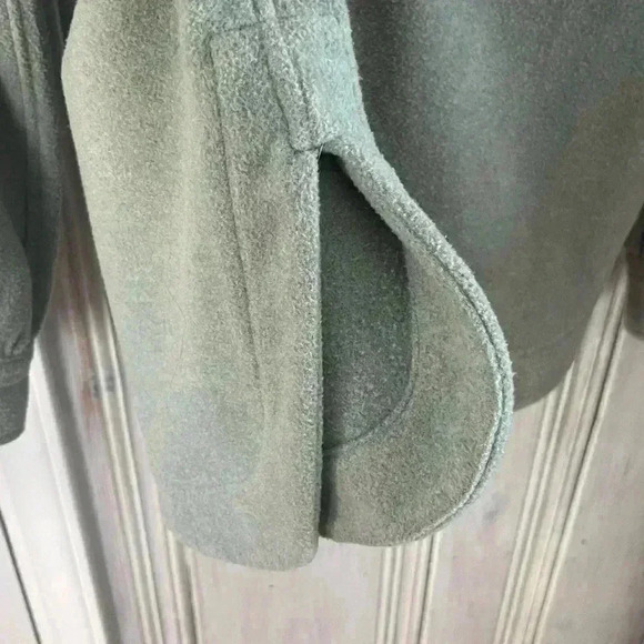 FREE ASSEMBLY pistachio green shacket chore barn jacket button closure S cozy - Picture 11 of 11